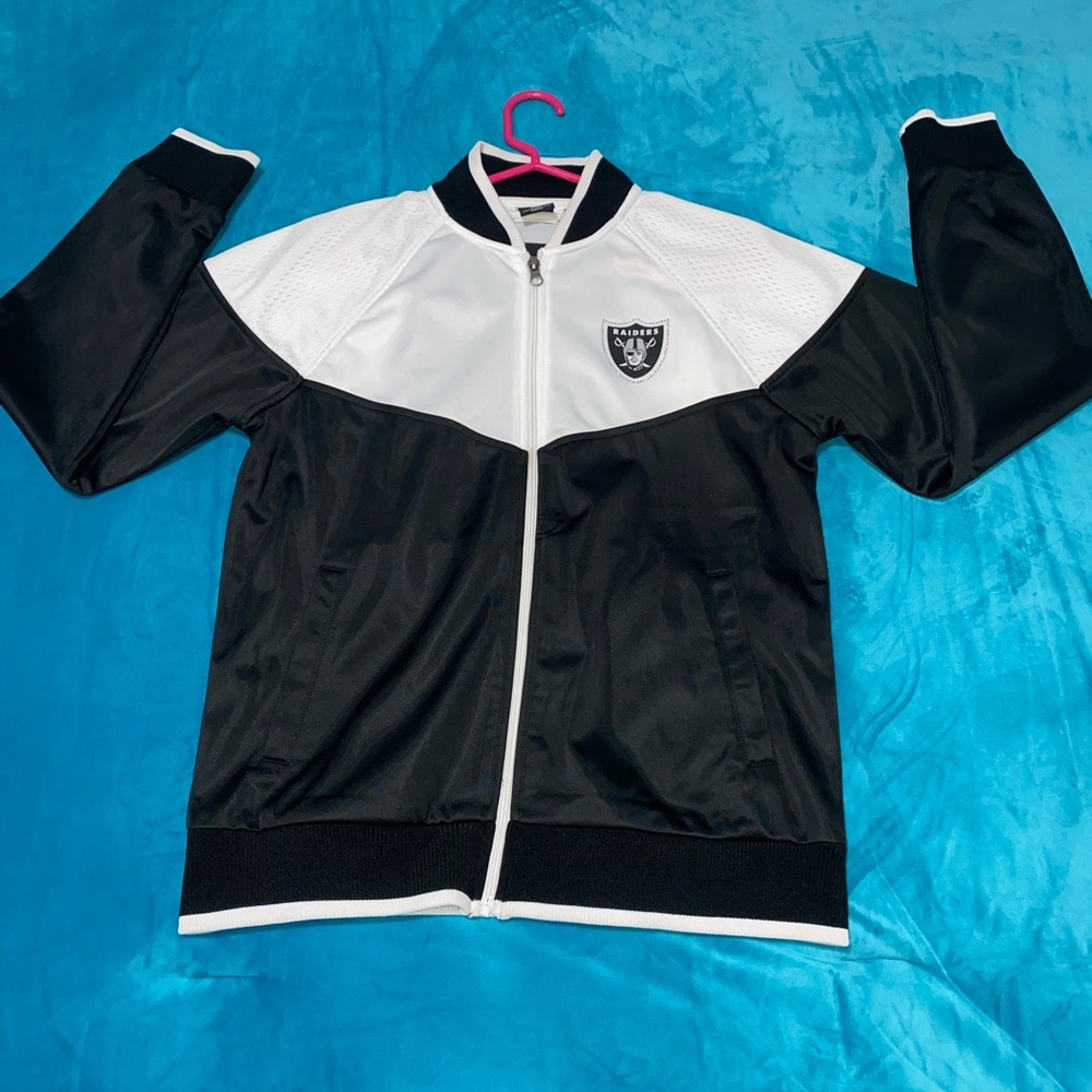 Women’s  Black and White Raiders Jacket